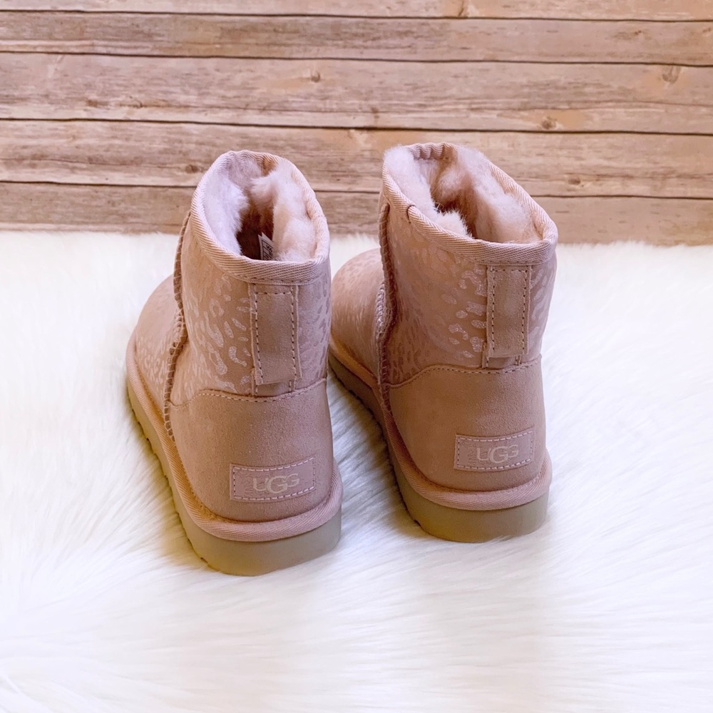 UGG Classic Mini Snow Leopard Boots In Quartz - Picture 4 of 7